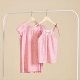 Margaux top and dress in pink Liberty fabric print for kids - Ce Jour-La